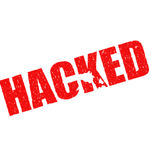 Imagem representando site hackeado